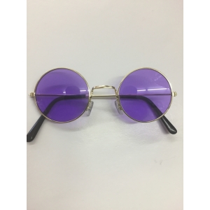 60s Hippie Glasses Purple John Lennon Glasses - Party Glasses Novelty Glasses